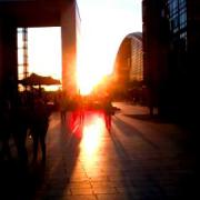  la Défense au coucher