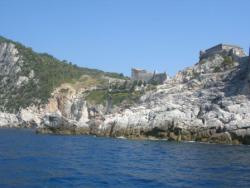 Portovenere depuis la mer Méditerranée