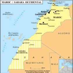 Carte du Maroc